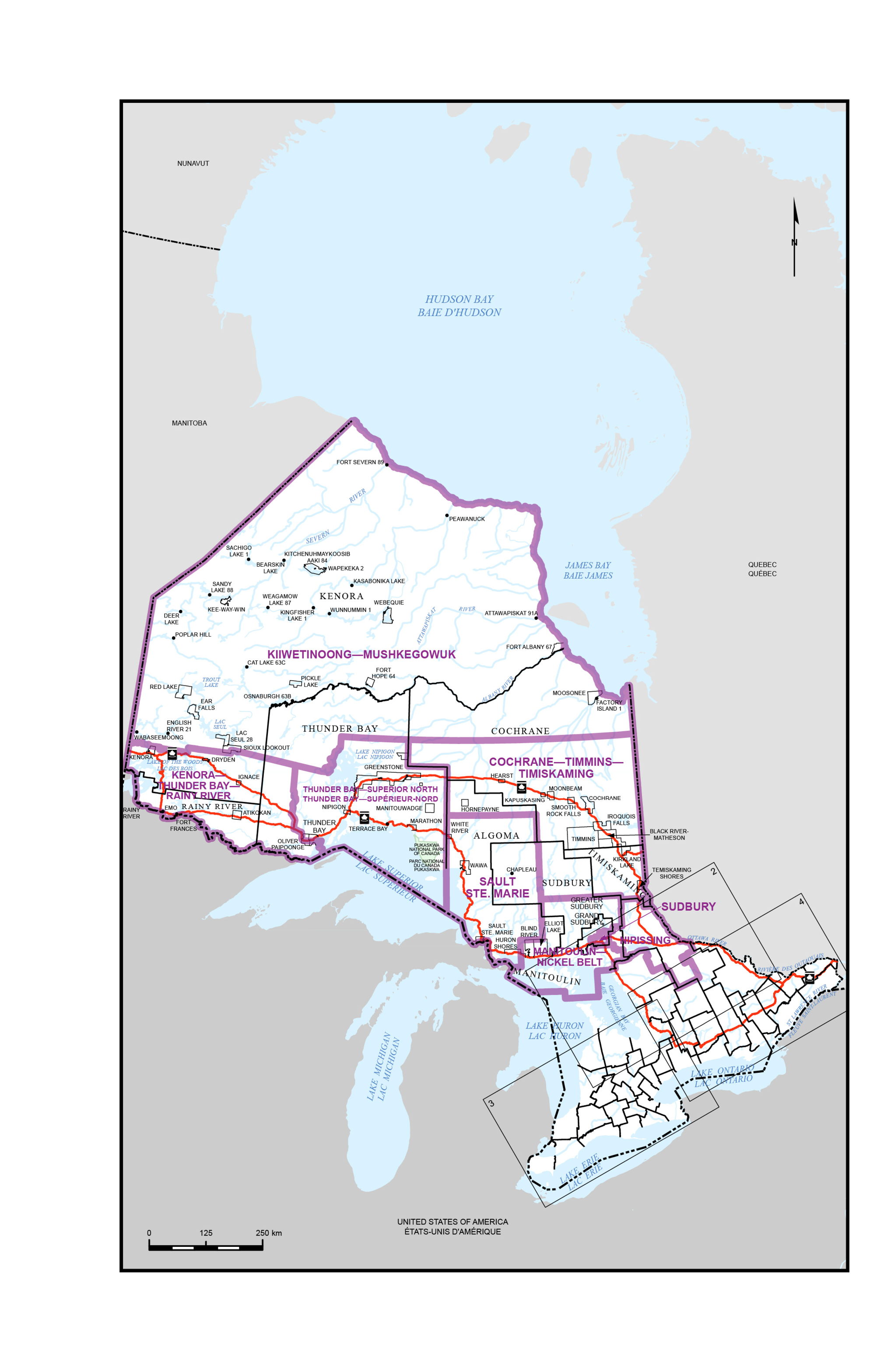 Carte 1 – Province de l’Ontario