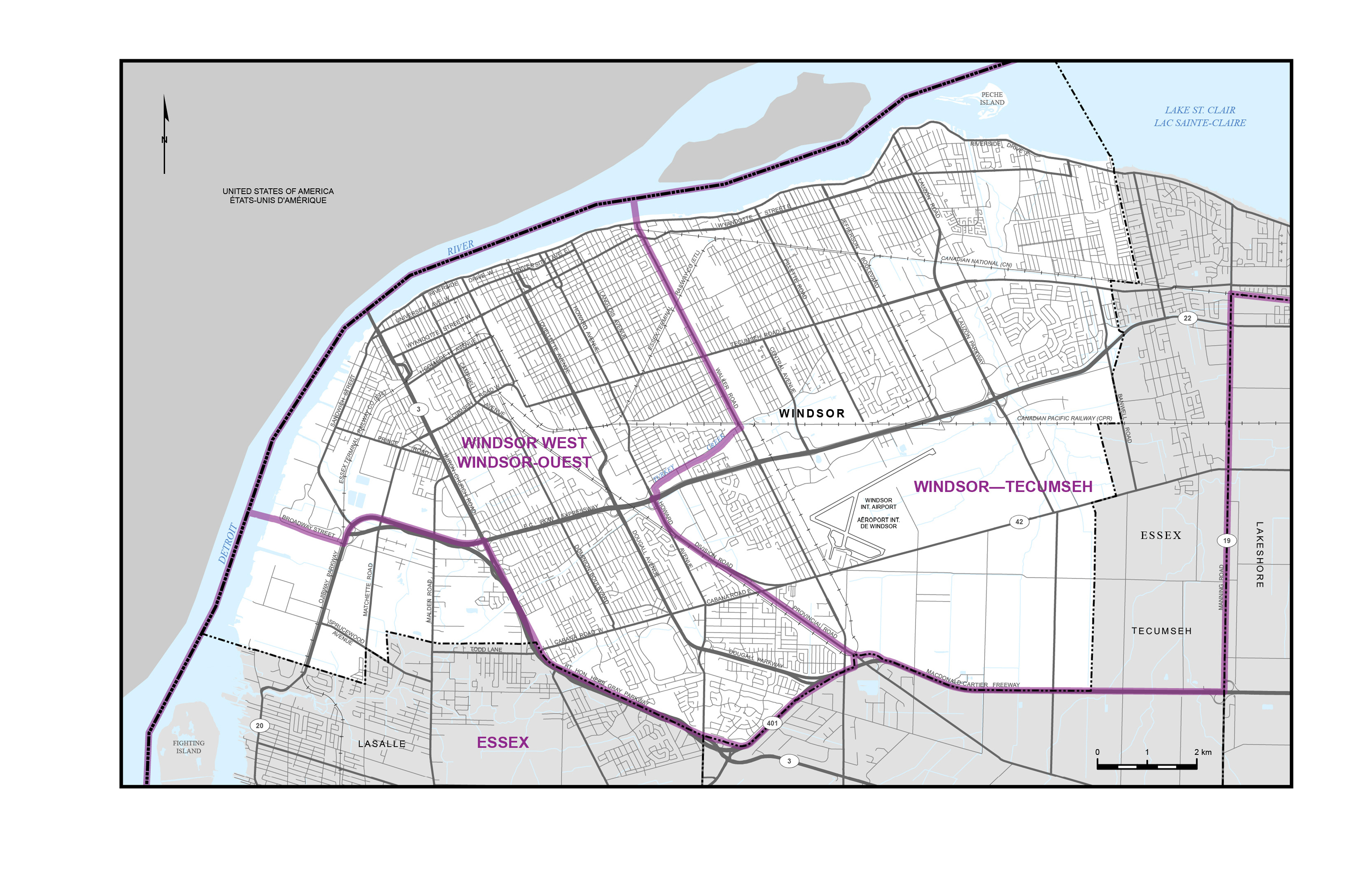 Carte 21 – Ville de Windsor
