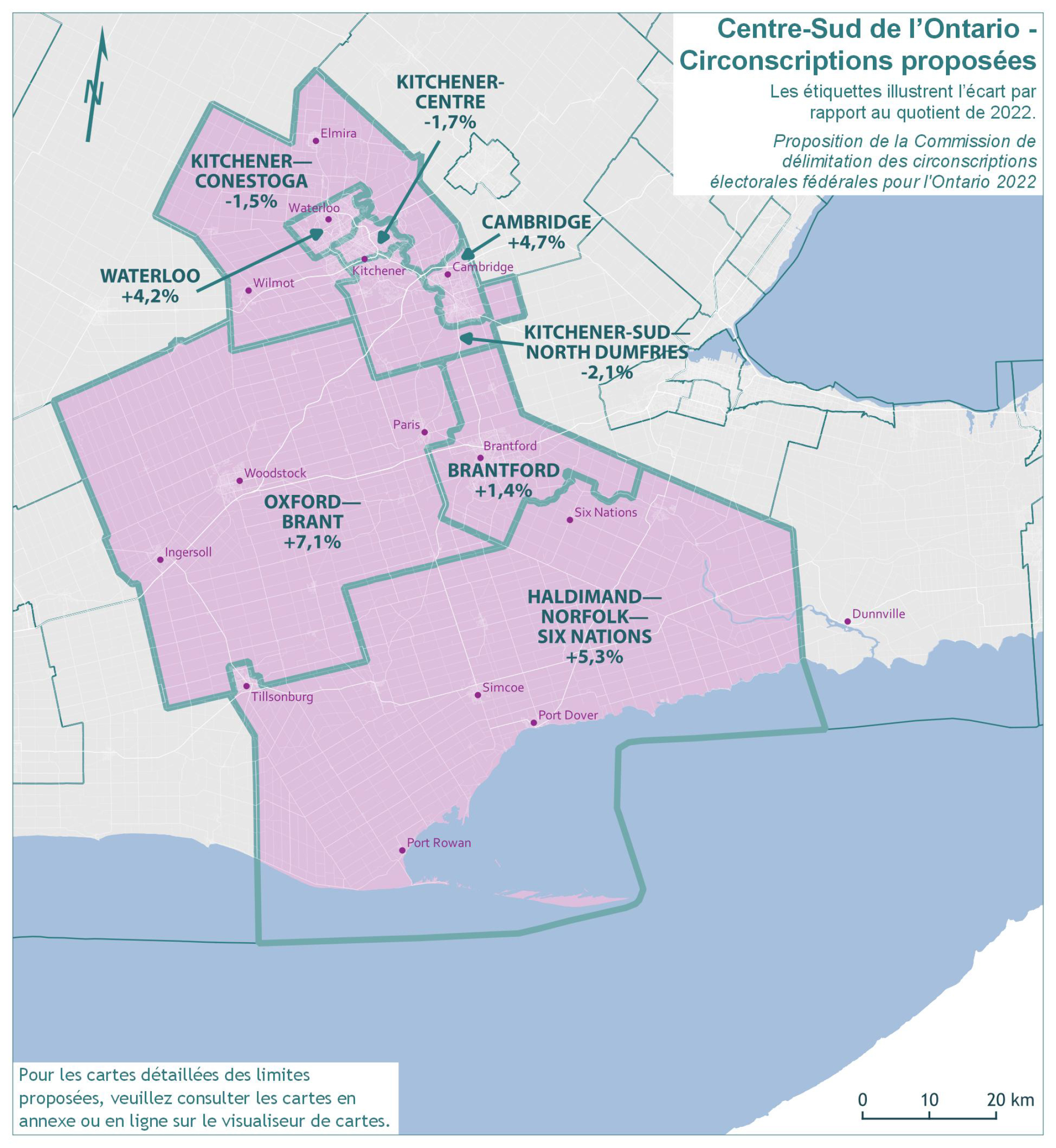 Centre-Sud de l’Ontario - Conscriptions proposées