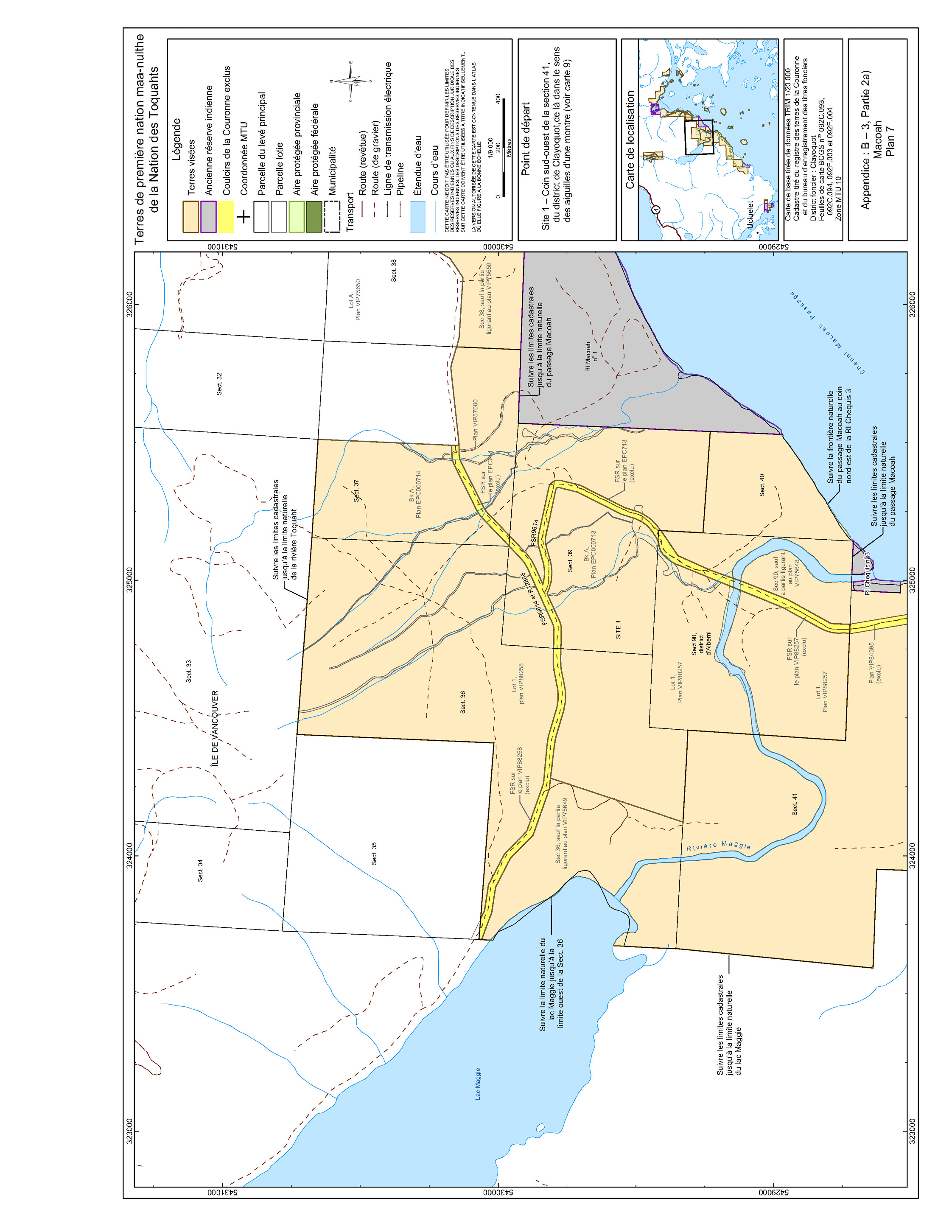 Carte-Figure 3 : Plan 7 : Macoah – Version textuelle en dessous de l'image