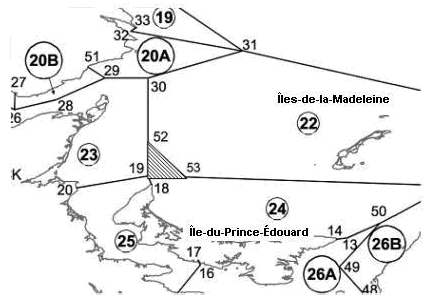 Illustration des limites du récif MacLeod incluses dans la ZPH 24
