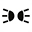 Symbole montrant en silhouette, deux réflecteurs paraboliques placés dos-à-dos, chacun émettant trois lignes droites en forme d’éventail.