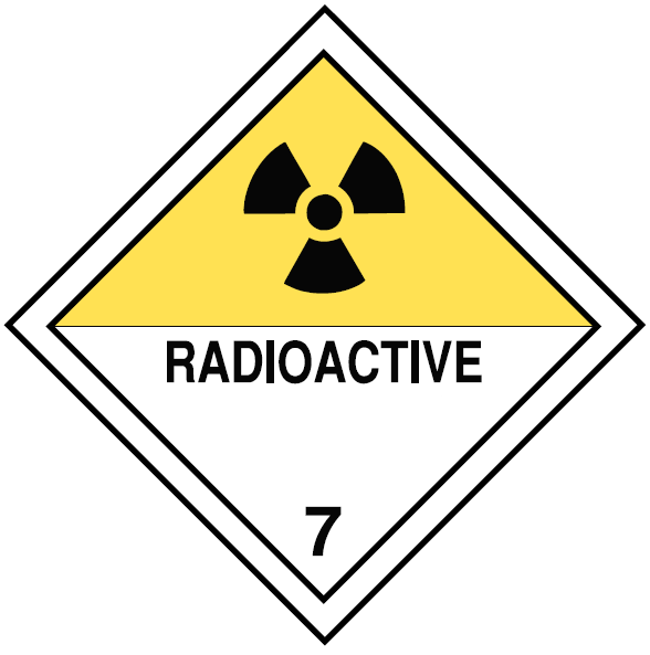 Class 7, Radioactive Material – Text version below the image
