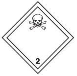 Class 2.3, Toxic Gases – Text version below the image